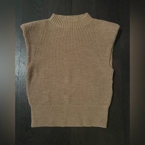 BABATON Hazlitt Sweater Vest - Excellent Condition - Heather Gold Camel - XS